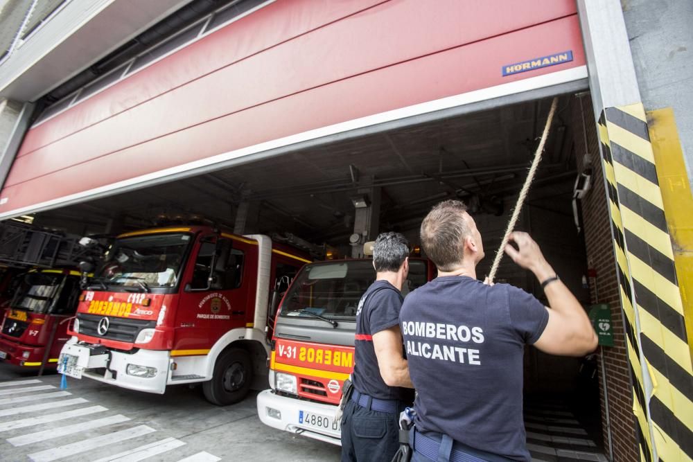 Parque de Bomberos de Alicante en mal estado