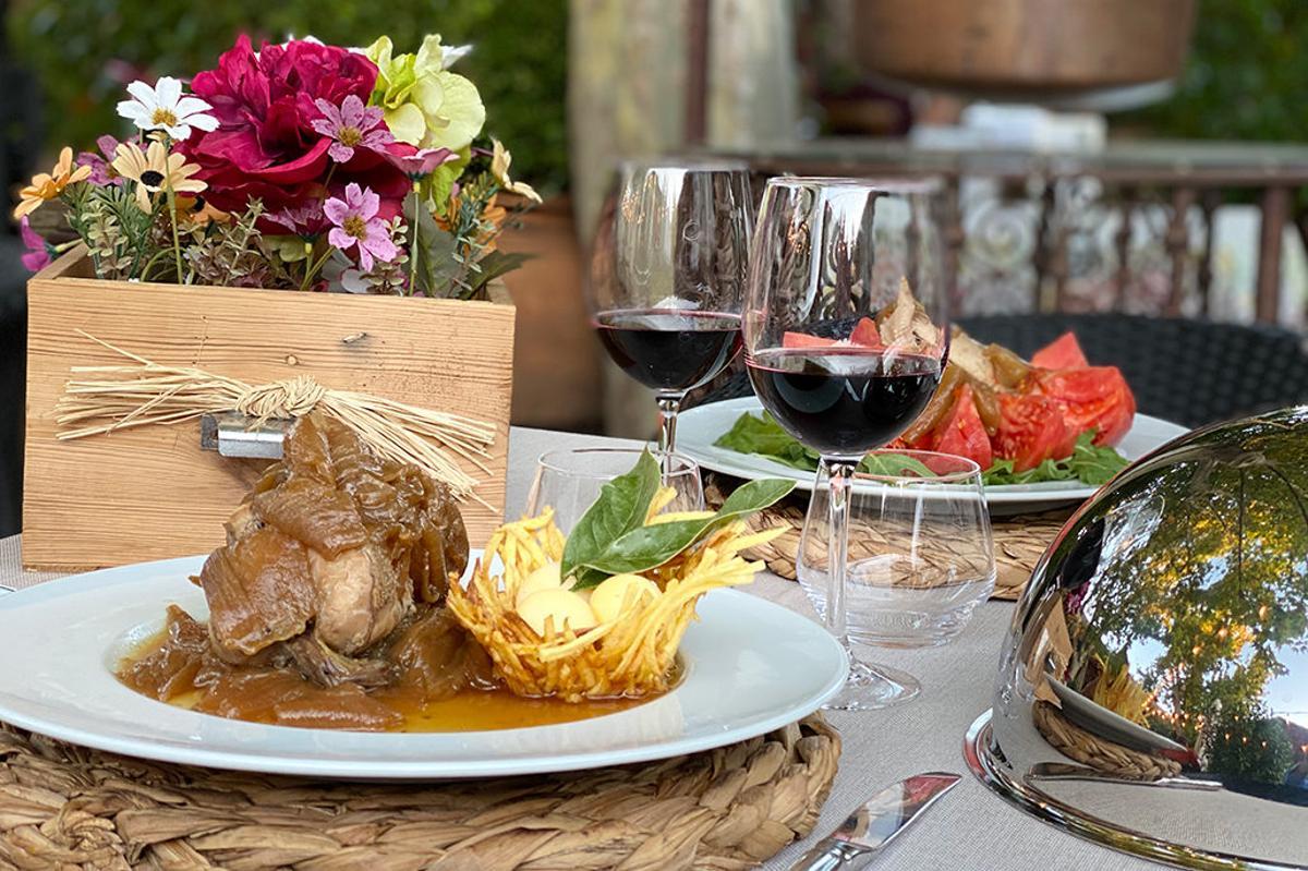 Uno de los platos de la Venta de Aires