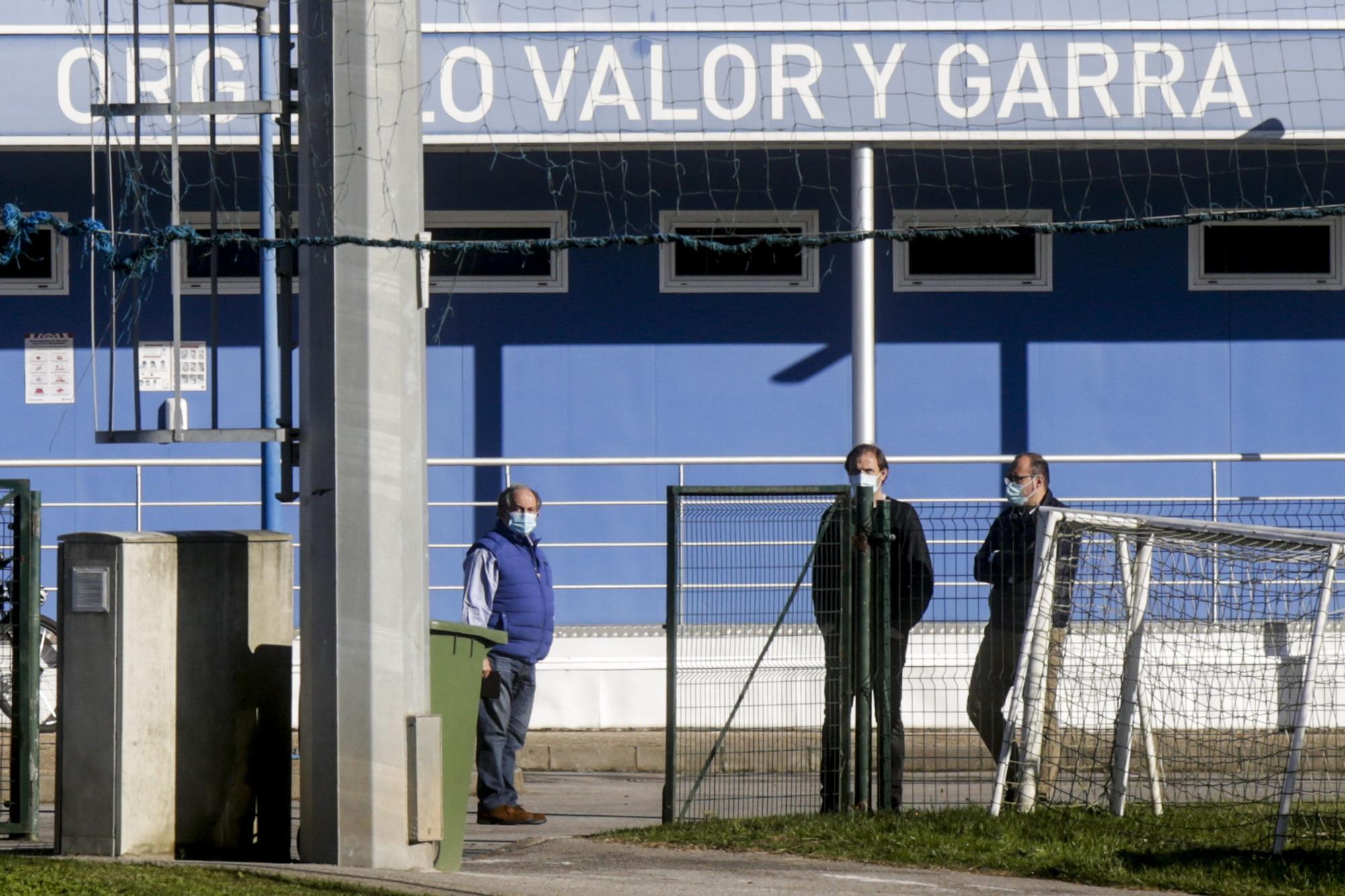 El último entrenamiento del Oviedo antes de recibir al Fuenlabrada