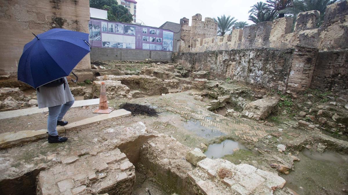 Restos de la Casa Real de Alzira, en una imagen reciente.
