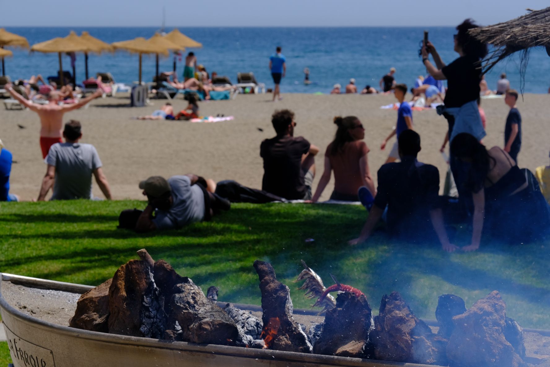 Día de sol y playa en el puente de mayo en Málaga