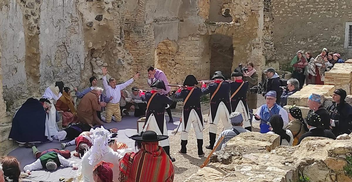 Recreación de uno de los famosos cuadros del pintor aragonés.  | SERVICIO ESPECIAL
