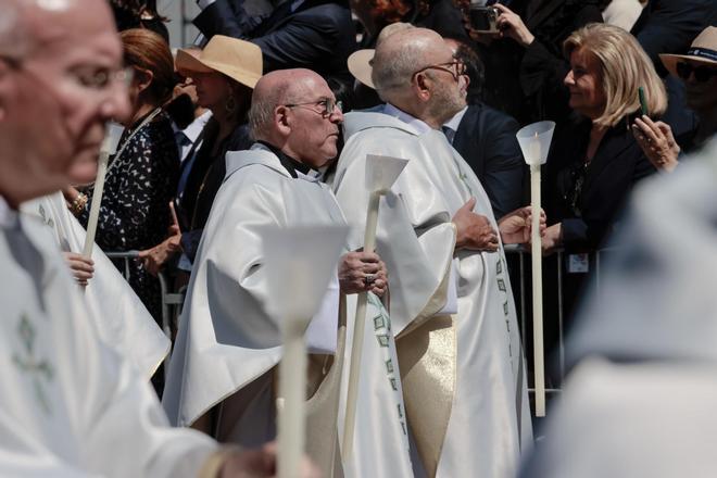 Las imágenes de los castellonenses en el histórico Corpus junto al Papa León en Madrid
