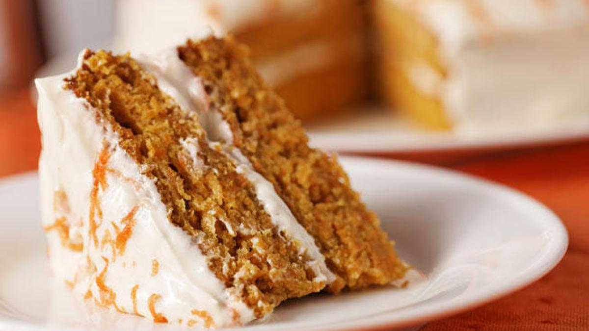 Tarta de zanahoria.