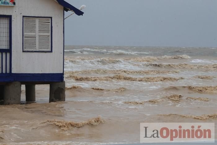 Temporal en Murcia: Los efectos de las lluvias en Los Alcázares y Cartagena