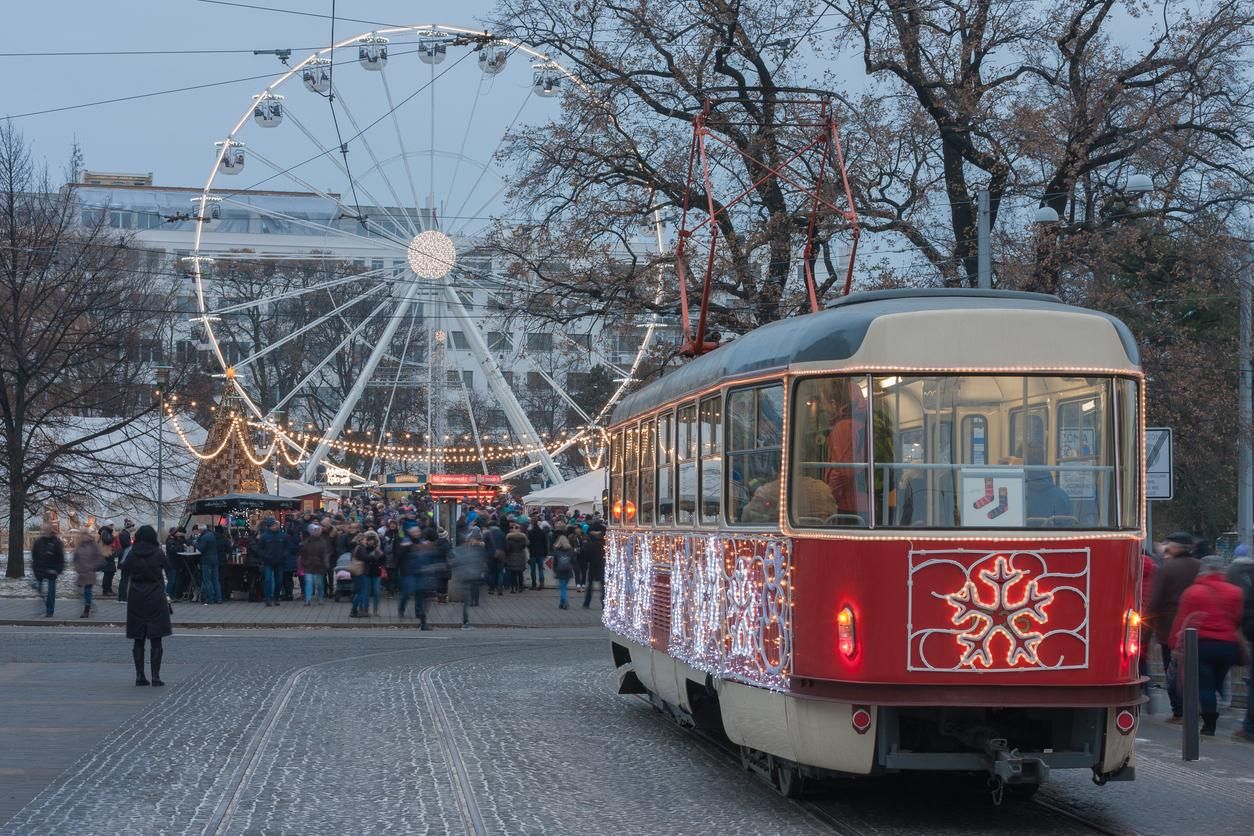 El tranvía navideño de Brno
