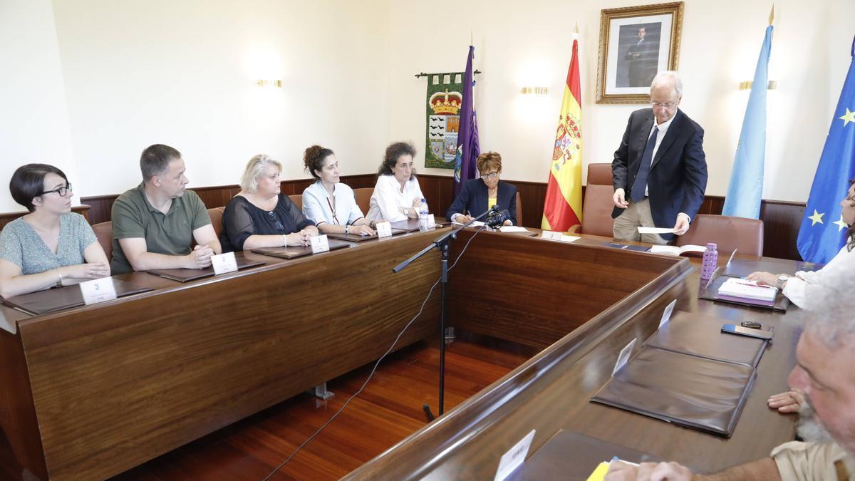 UN PLENO DEL AYUNTAMIENTO DE SOTO DEL BARCO, EN UNA IMAGEN DE ARCHIVO.