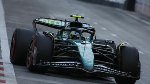 Fernando Alonso, durante el GP de Singapur de F1