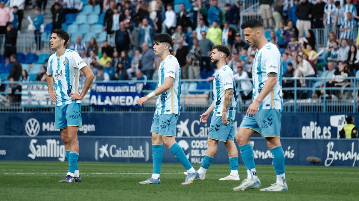 Derrota del Málaga CF frente al Córdoba en La Rosaleda.