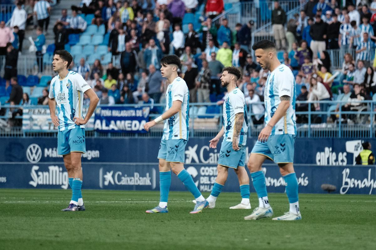 Derrota del Málaga CF frente al Córdoba en La Rosaleda.
