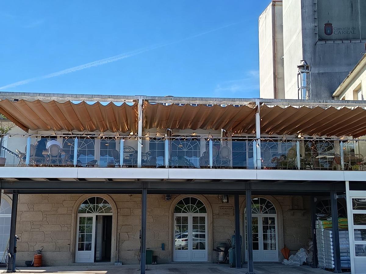 El exterior de la terraza de Do Pincho, en A Coruña.