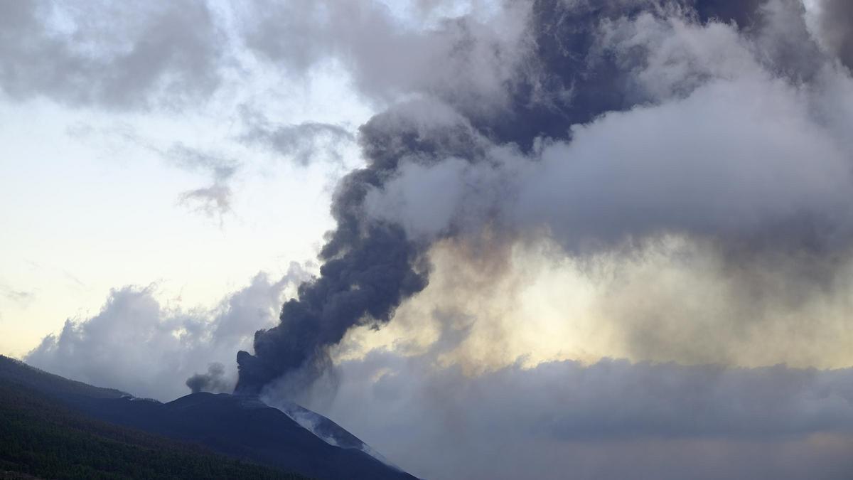 El volcán de La Palma.