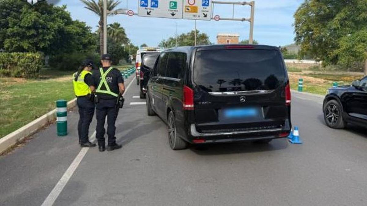 Control realizado este fin de semana por la Policía Local de Sant Josep.