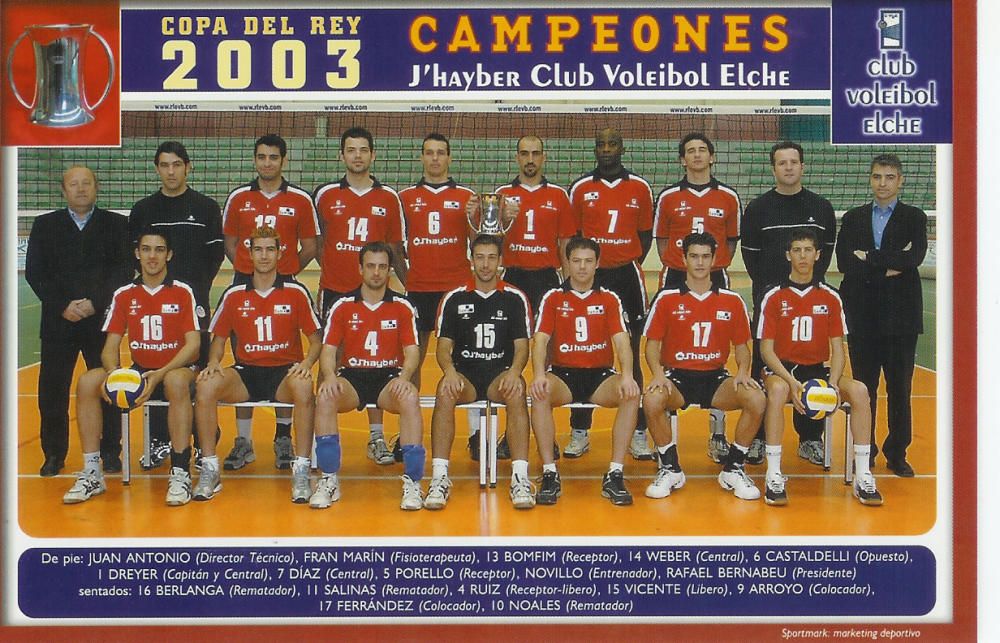 Los campeones de la Copa del Rey en 2003