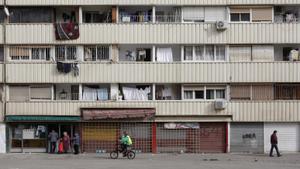 El edificio Venus del barrio de La Mina, en noviembre de 2021