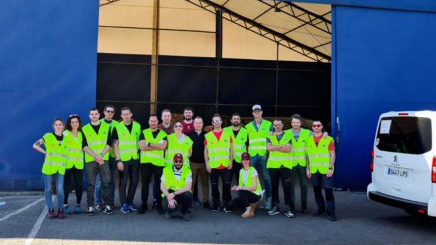 La expedición de Policía Solidaria trae a Aragón 18 niños ucranianos