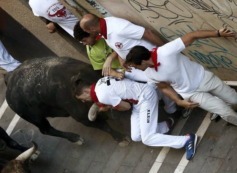 Penúltimo encierro de las fiestas de San Fermín