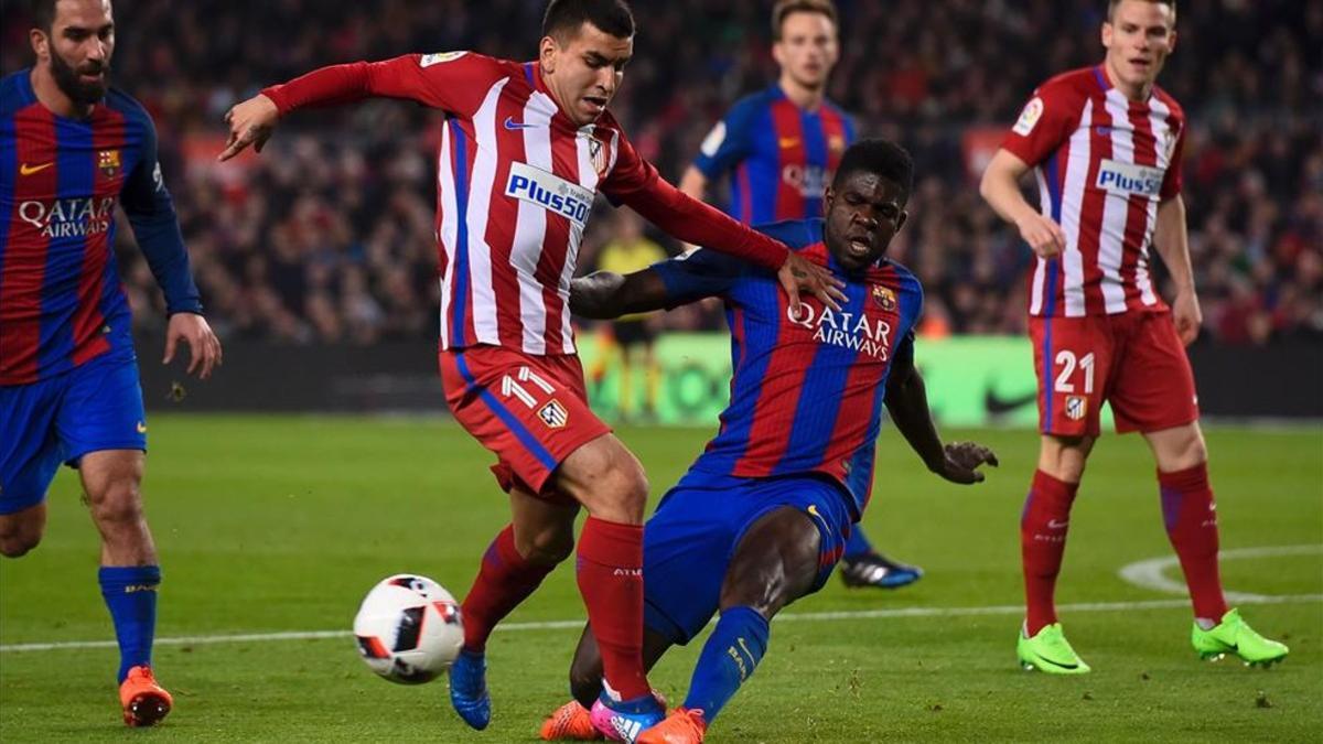 Samuel Umtiti celebró el pase a la final copera