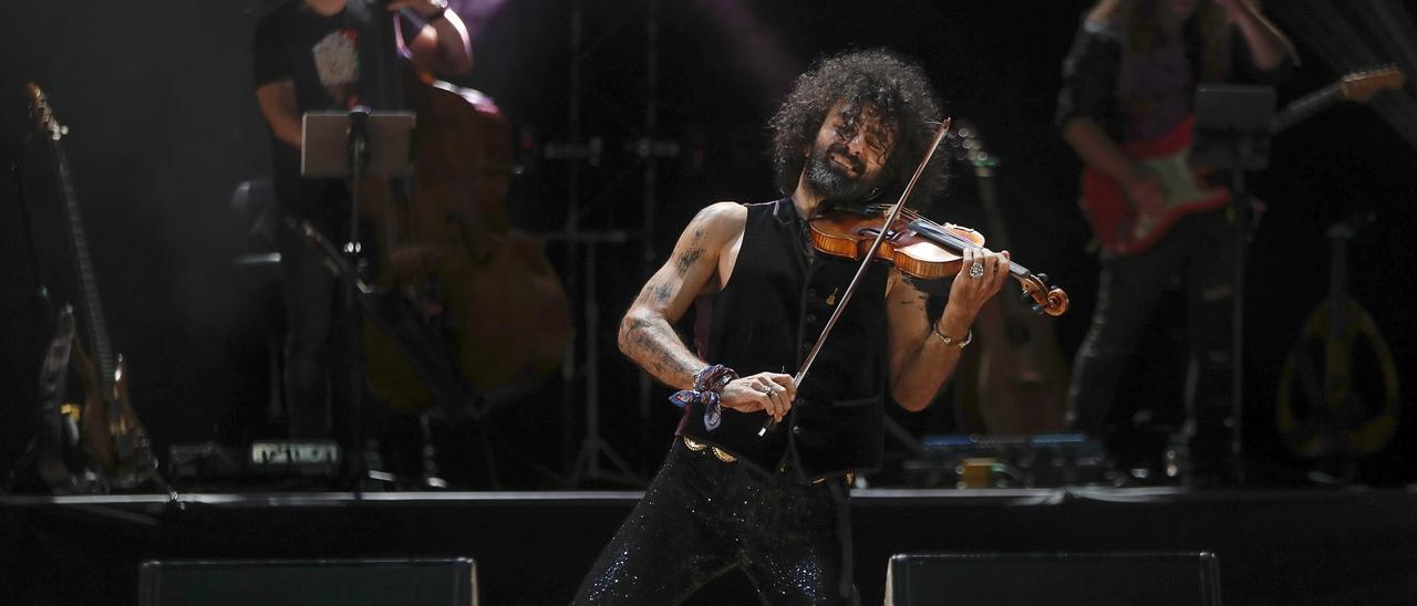 El violinista, durante el concierto de este miércoles