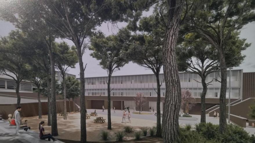 Aulas encaradas al Penyal d&#039;Ifac, amplios porches, arbolado y sombra y pavimentos que absorben el calor: Calp deja atrás la masificación educativa