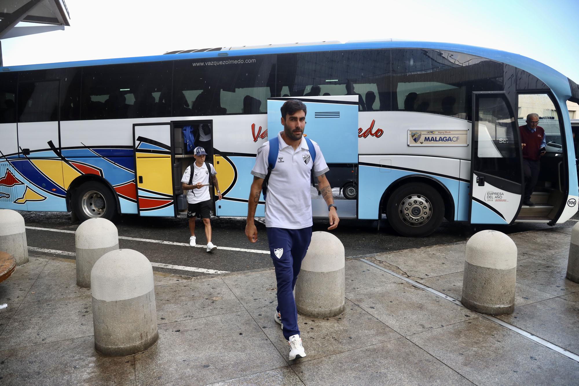 La plantilla del Málaga CF parte hasta Vitoria