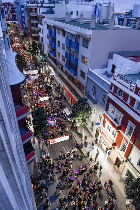 GENTE Y CULTURA 07-03-19  LAS PALMAS DE GRAN CANARIA. 8M Día Internacional de la Mujer. Manifestación por el 8M Día Internacional de la Mujer. FOTOS: JUAN CASTRO