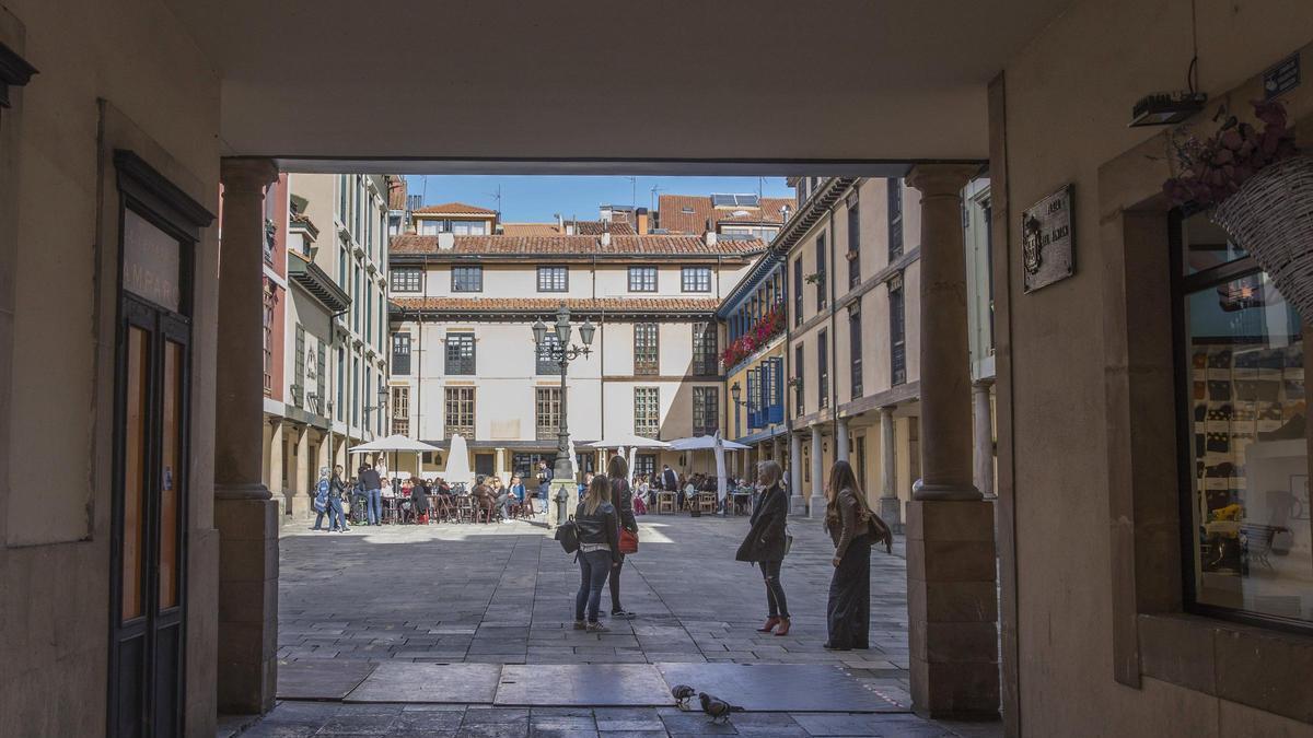 Plaza del Fontán, en Oviedo