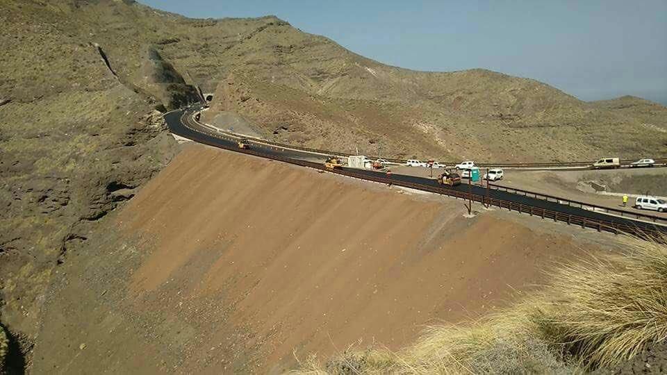 Así luce la nueva carretera de La Aldea