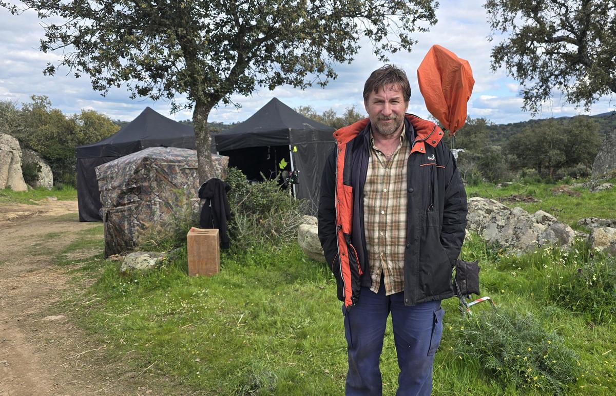 El actor Antonio de la Torre en el set de rodaje.