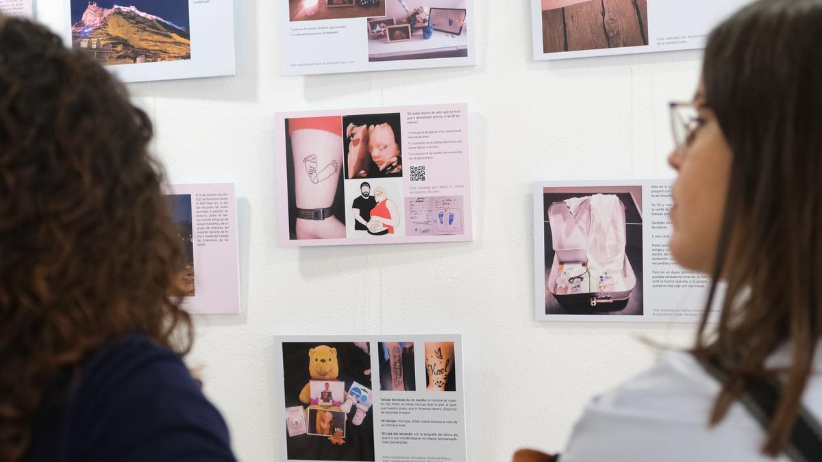 Exposición en el Colegio de Enfermería sobre muerte gestacional y neonatal. Se puede visitar hasta finales de noviembre