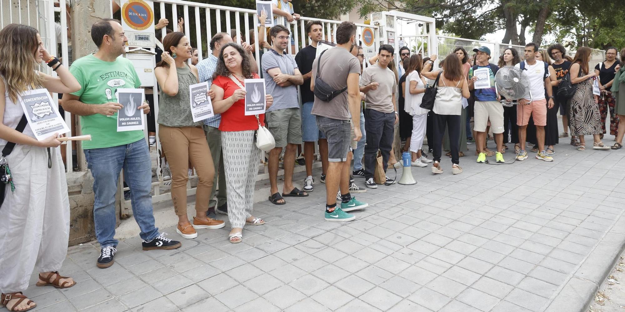 Continúan las protestas por el calor en los colegios de Alicante