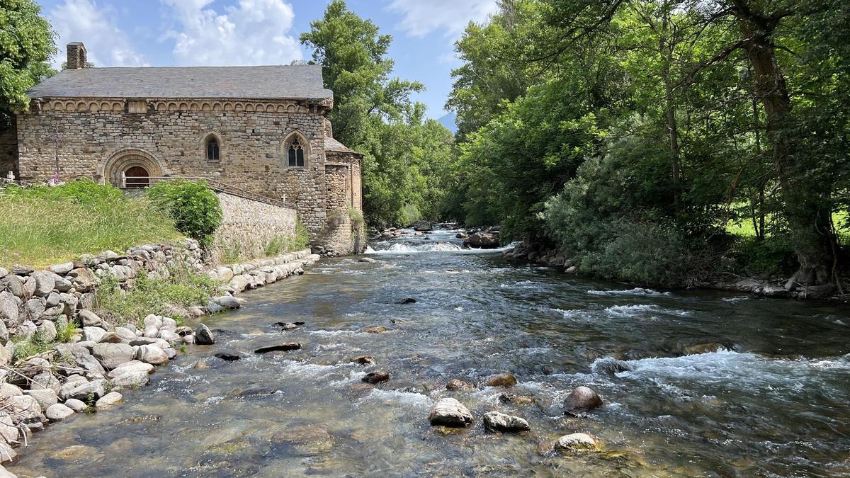 El riu Noguera Pallaresa al seu pas per Isil
