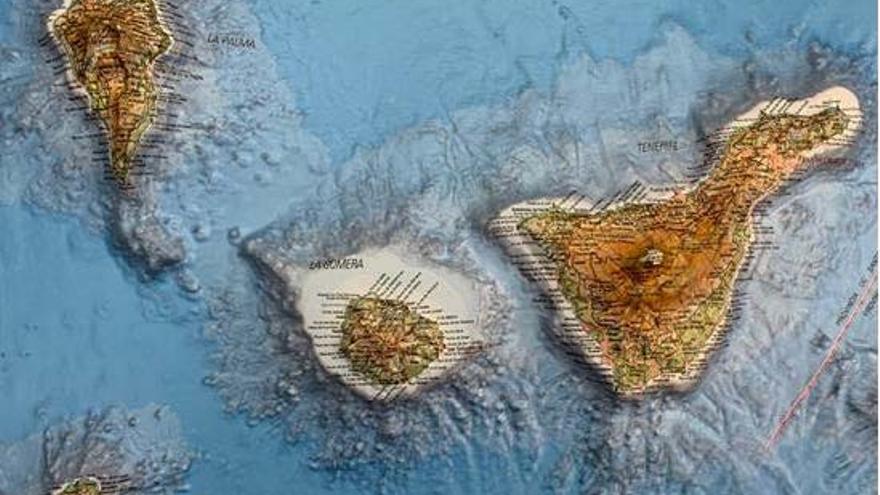 Islas de la provincia de Santa Cruz de Tenerife en el nuevo mapa del Instituto Geográfico Nacional.