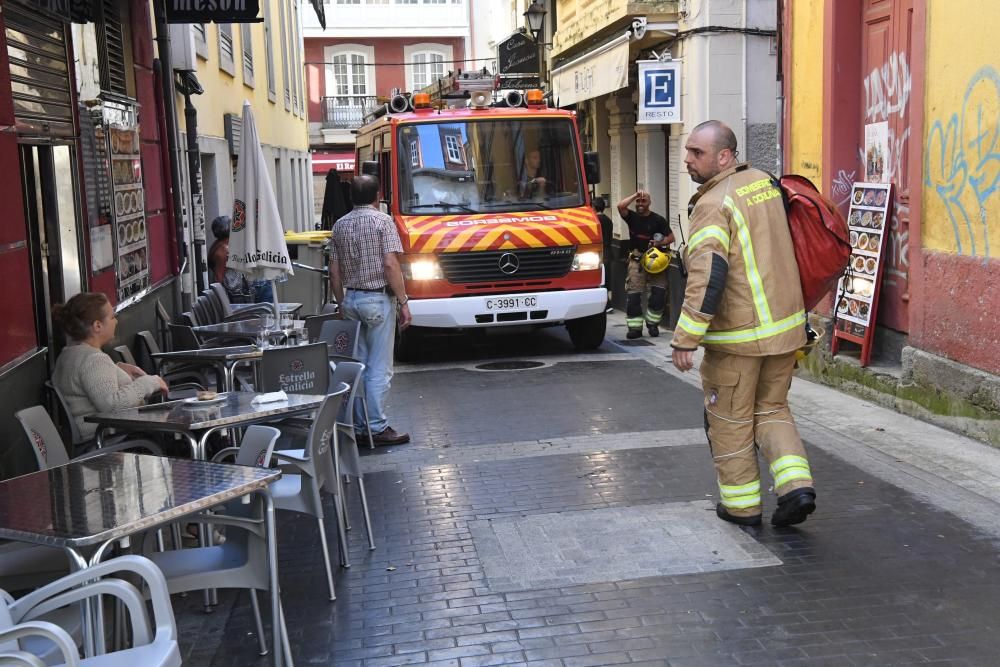 Incendio en un restaurante de la calle Oliva