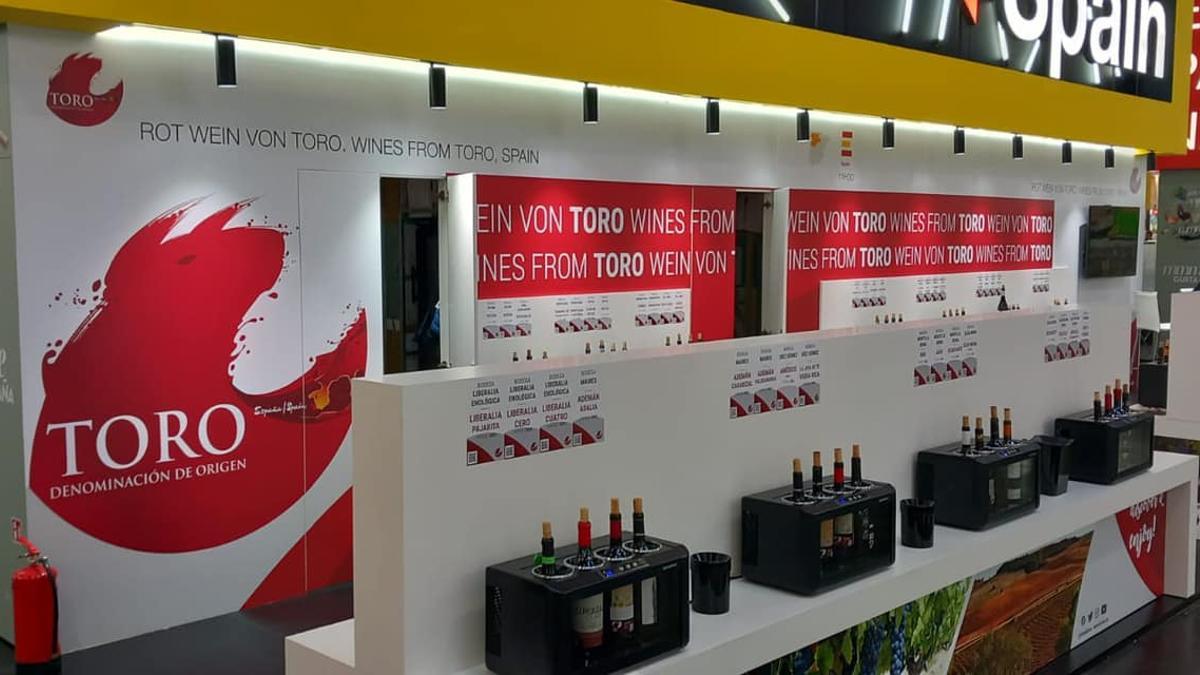 Stand de la DO Toro en la feria ProWein Alemania 2025, celebrada en Düsseldorf.