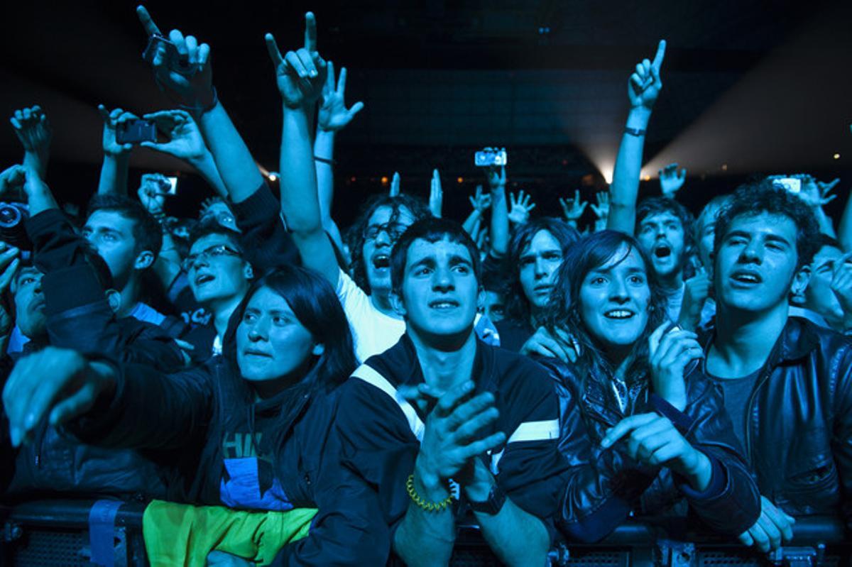 L’eufòria del públic durant el concert.