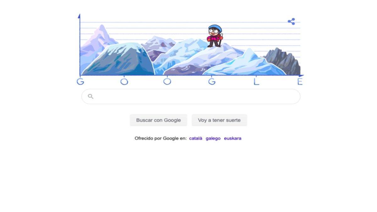 El nuevo Doodle de Google en honor a Junko Tabei