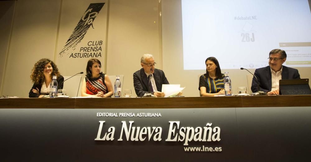 Debate electoral con Susana López Ares, Adiana Lastra, Sofía Castañón e Ignacio Prendes