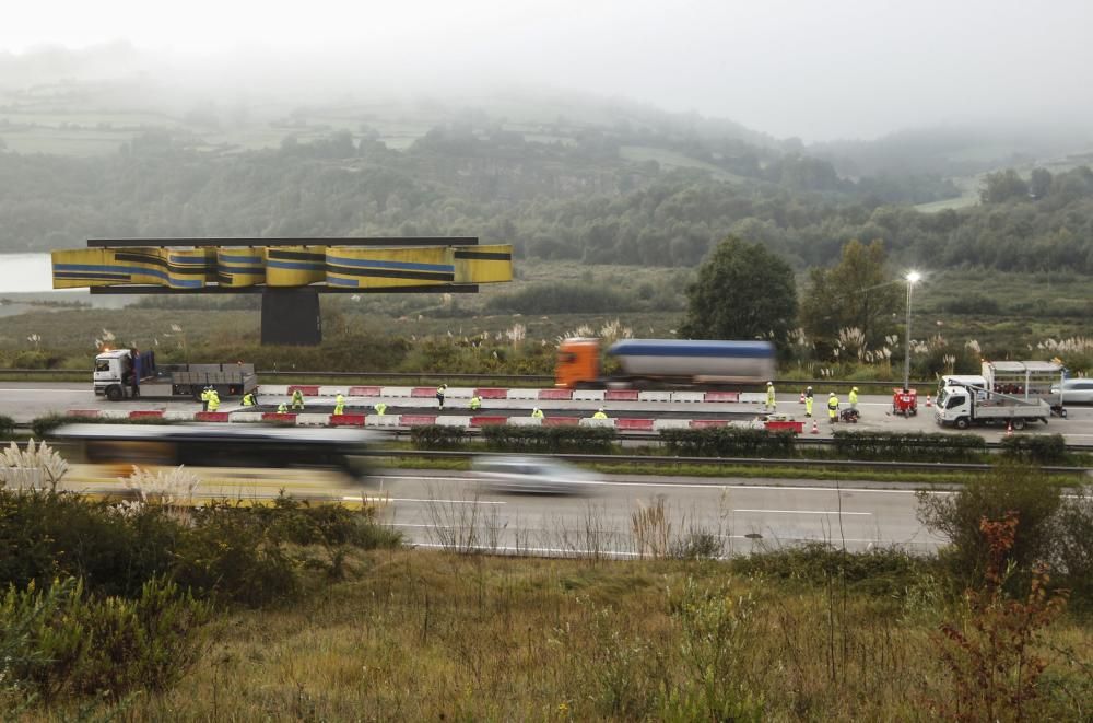 Obras en la autopista "Y"