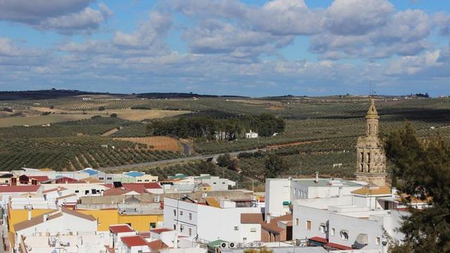 Vista de La Rambla, localidad cordobesa que tiene el récord de temperatura en España, registrado en 2021.