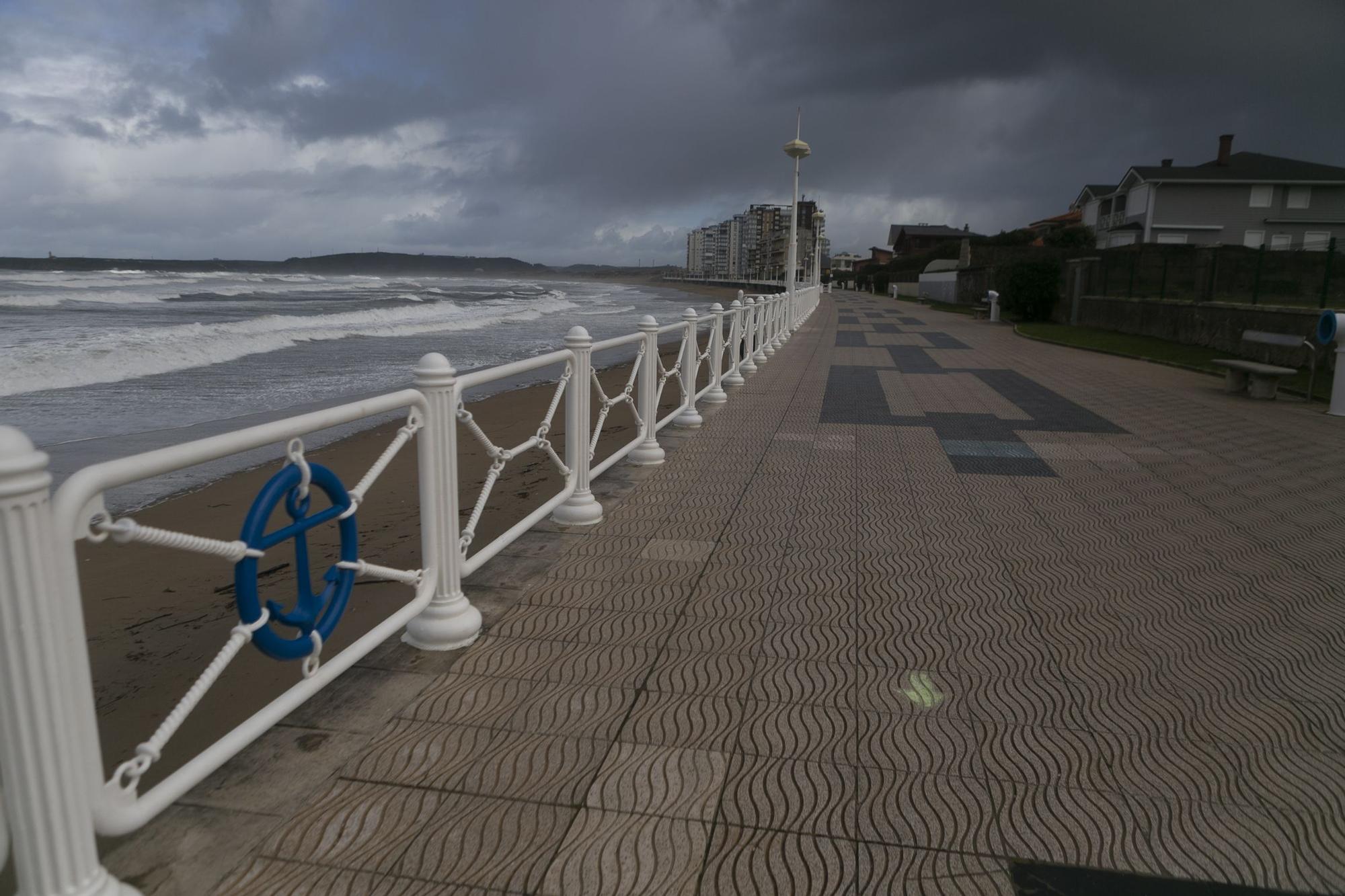 Temporal en la comarca de Avilés