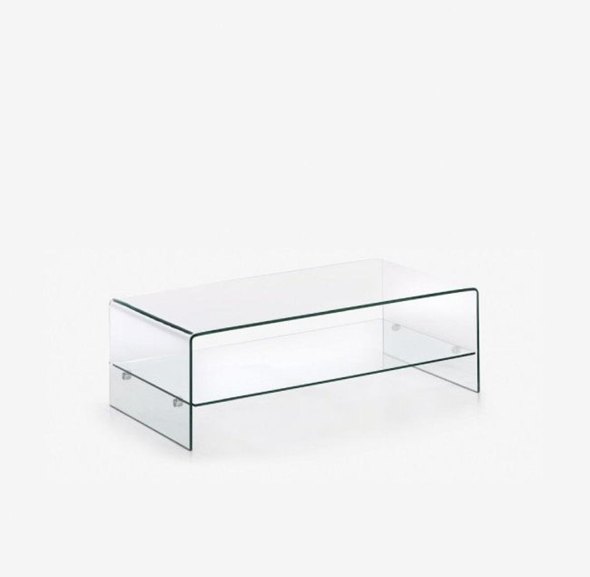 Mesa de centro de cristal