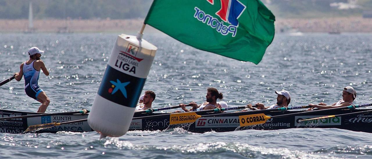 Tirán Pereira ayer en una virada en la XXXVIII Bandera Petronor, en Zierbena. |