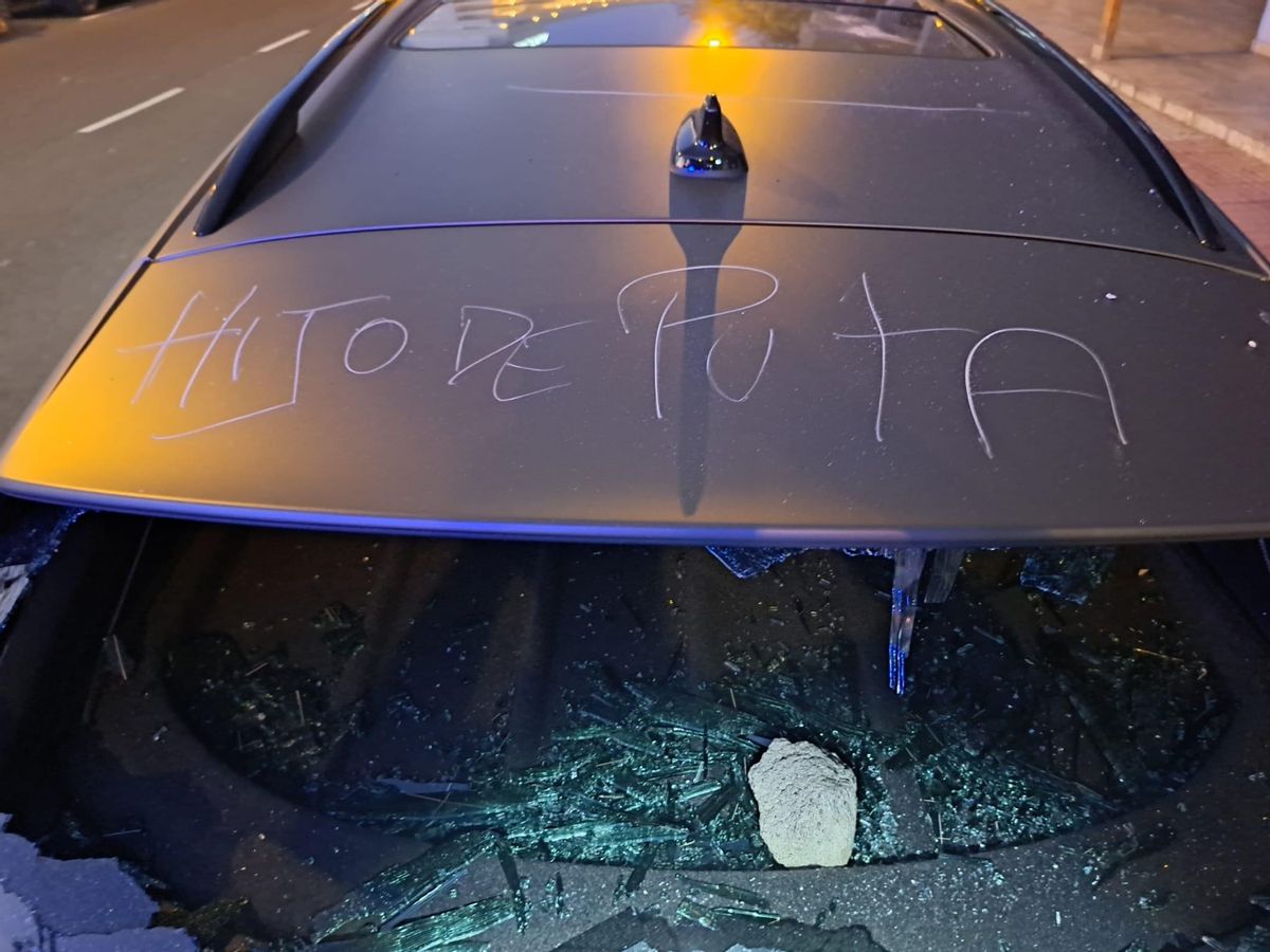 Luna trasera destrozada