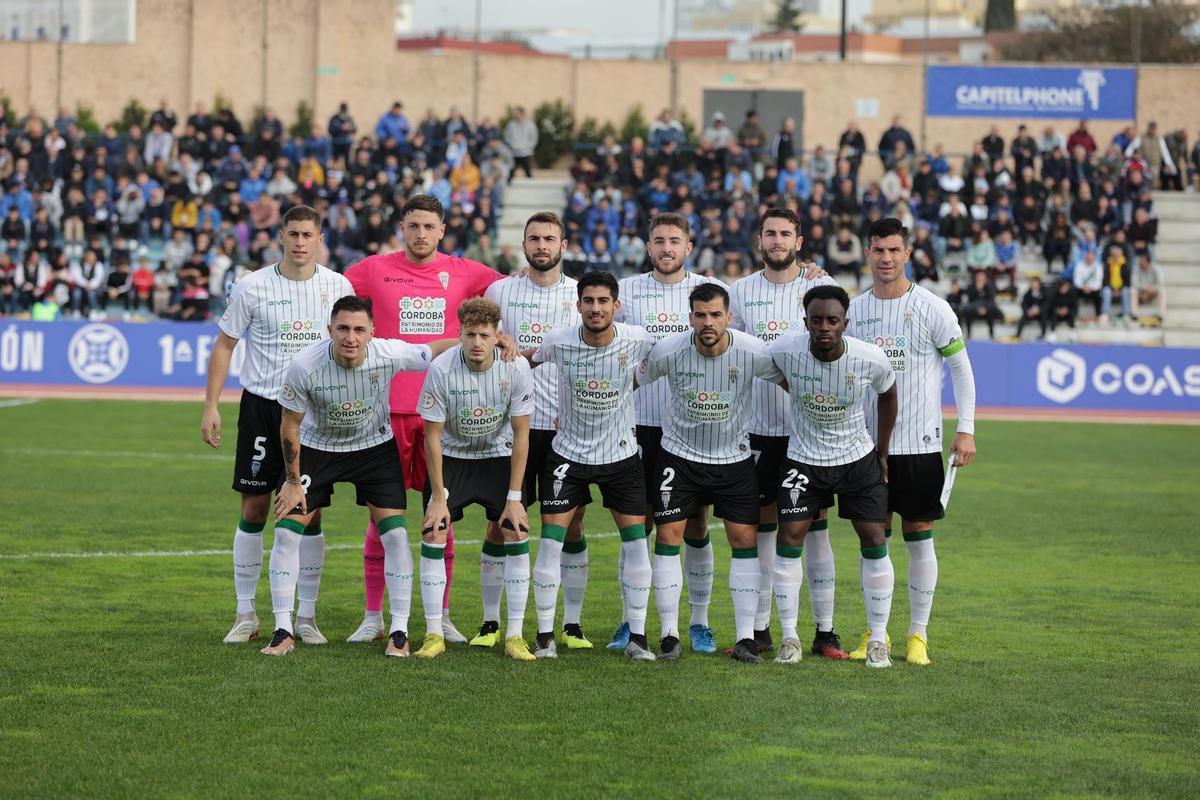 Equipo titular del Córdoba CF que se enfrentó este domingo al San Fernando en el Iberoamericano.