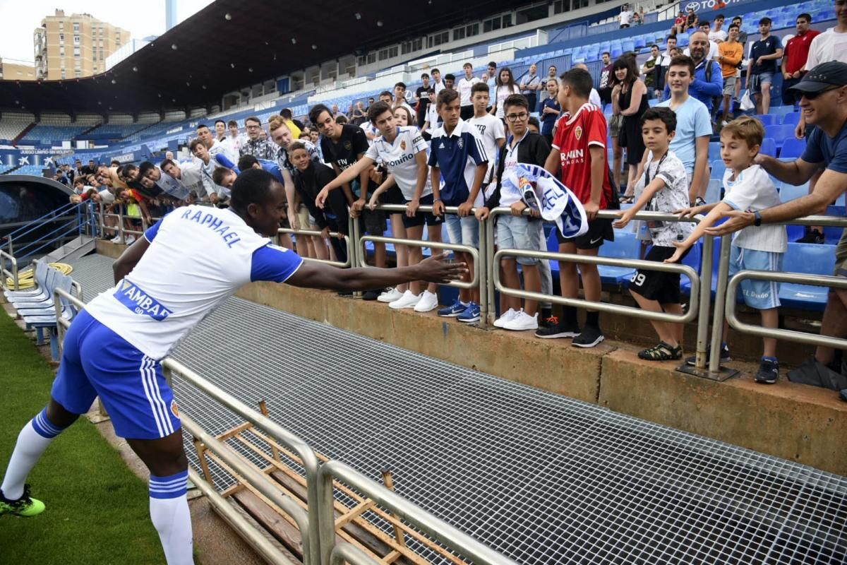 Presentación de Raphael Dwamena, nuevo fichaje del Real Zaragoza