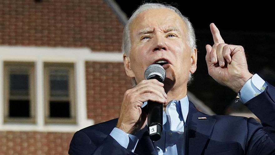 Biden recalca en un acto de campaña que &quot;la democracia está en peligro&quot;