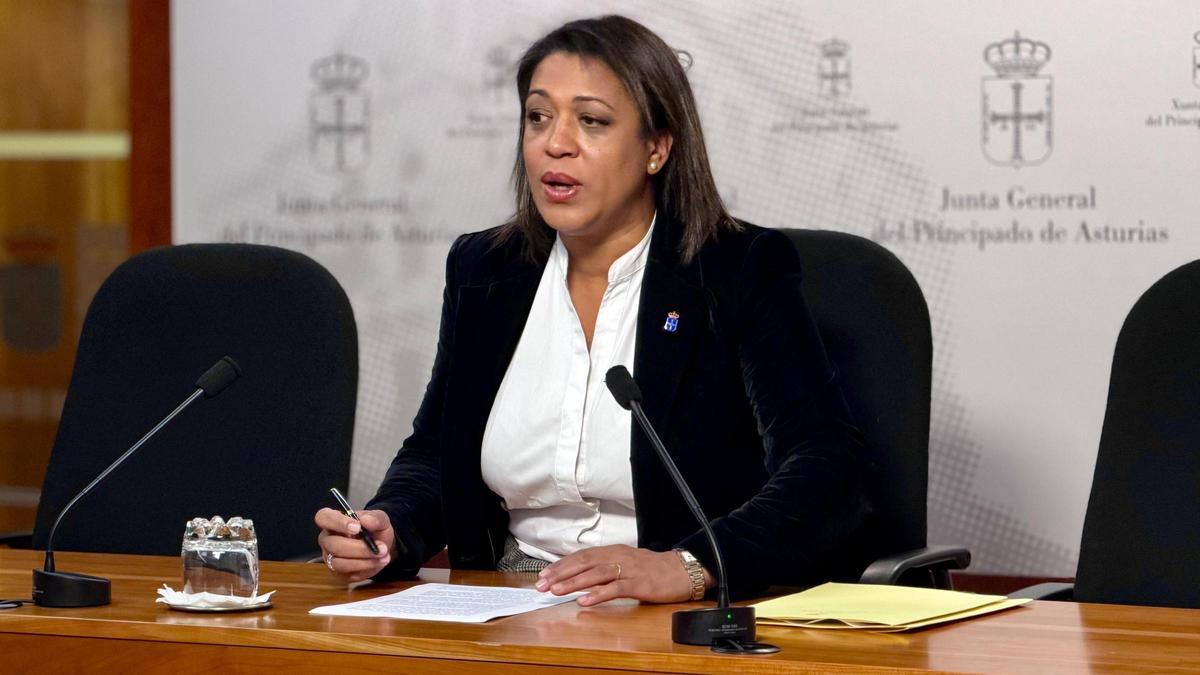 Sandra Camino, en la Junta General