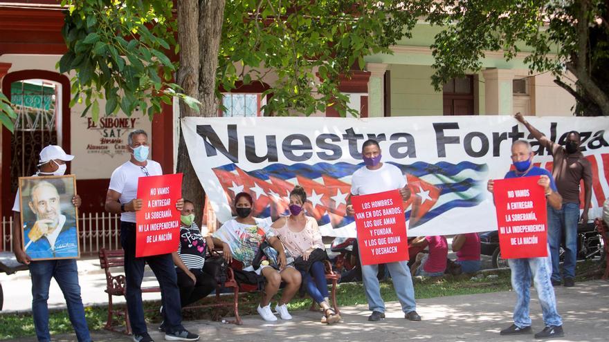 Una semana después de las protestas en Cuba, las calles son de la policía