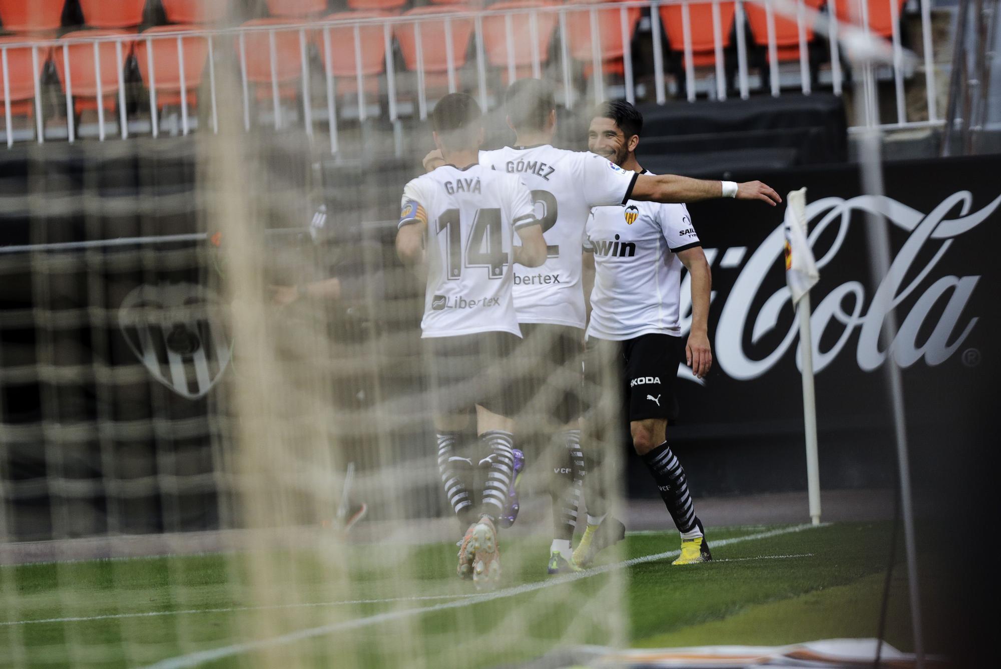 Las imágenes de la victoria del Valencia frente al Valladolid en Mestalla